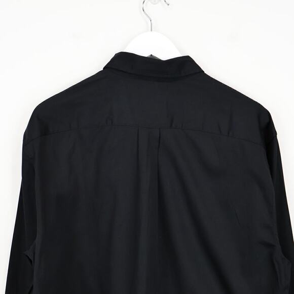 Madewell Relaxed Button Up Shirt Cropped True Black Size XL NWT - Picture 6 of 10